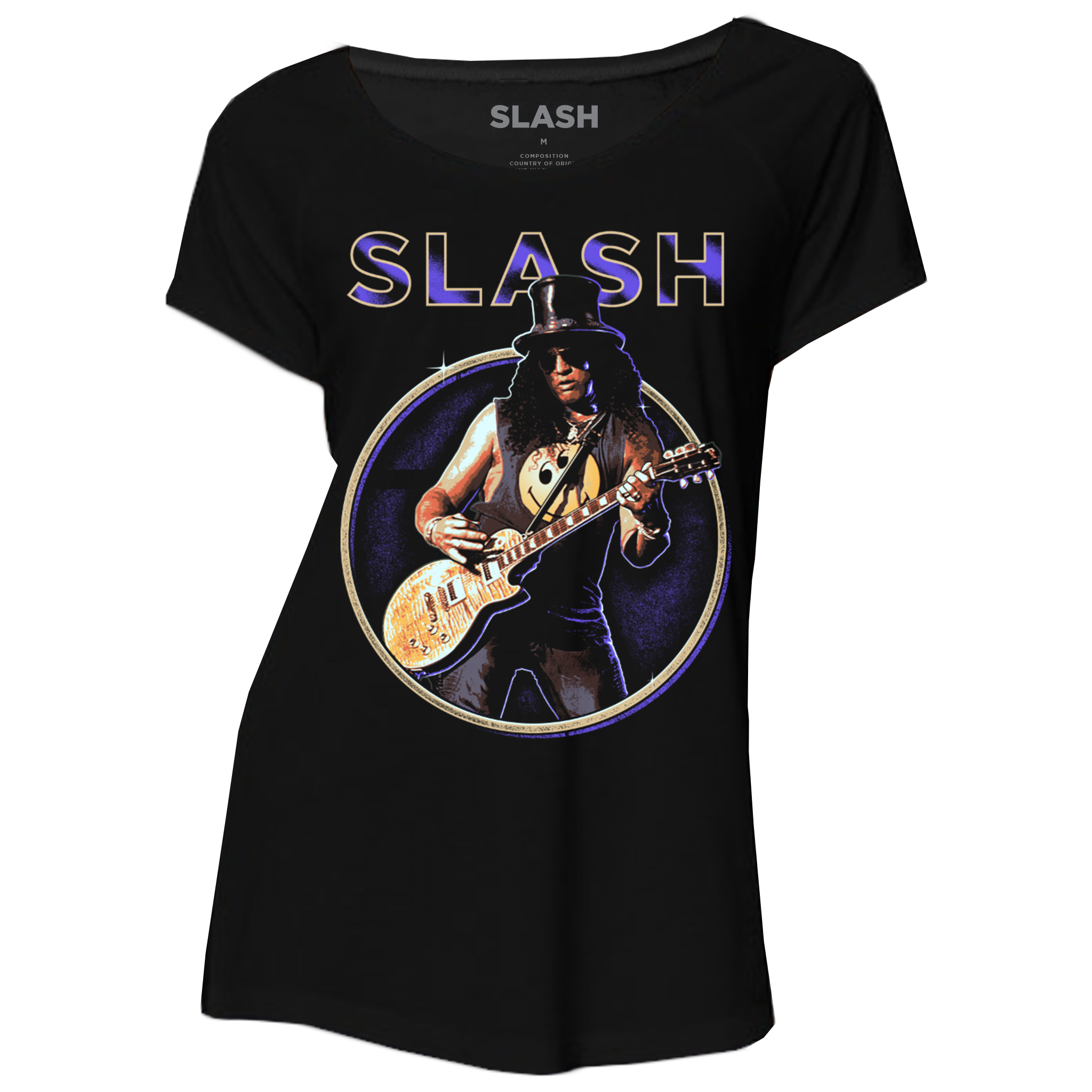 Slash Purple Circle Ladies T-Shirt