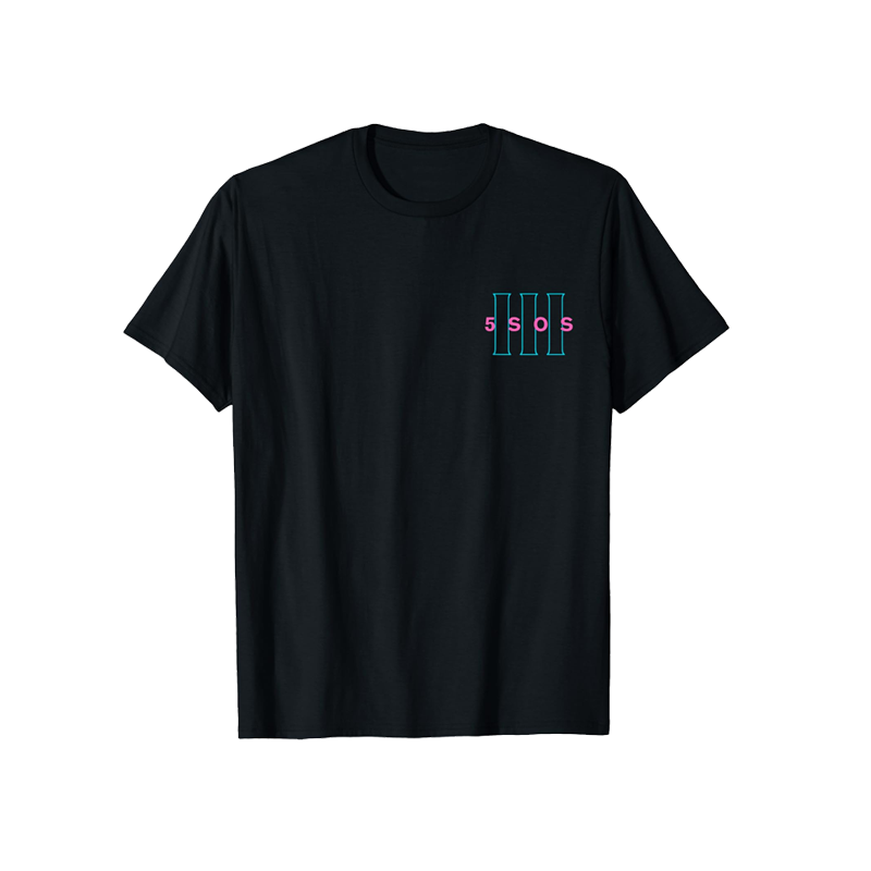 5SOS Logo Front Back Print T-Shirt