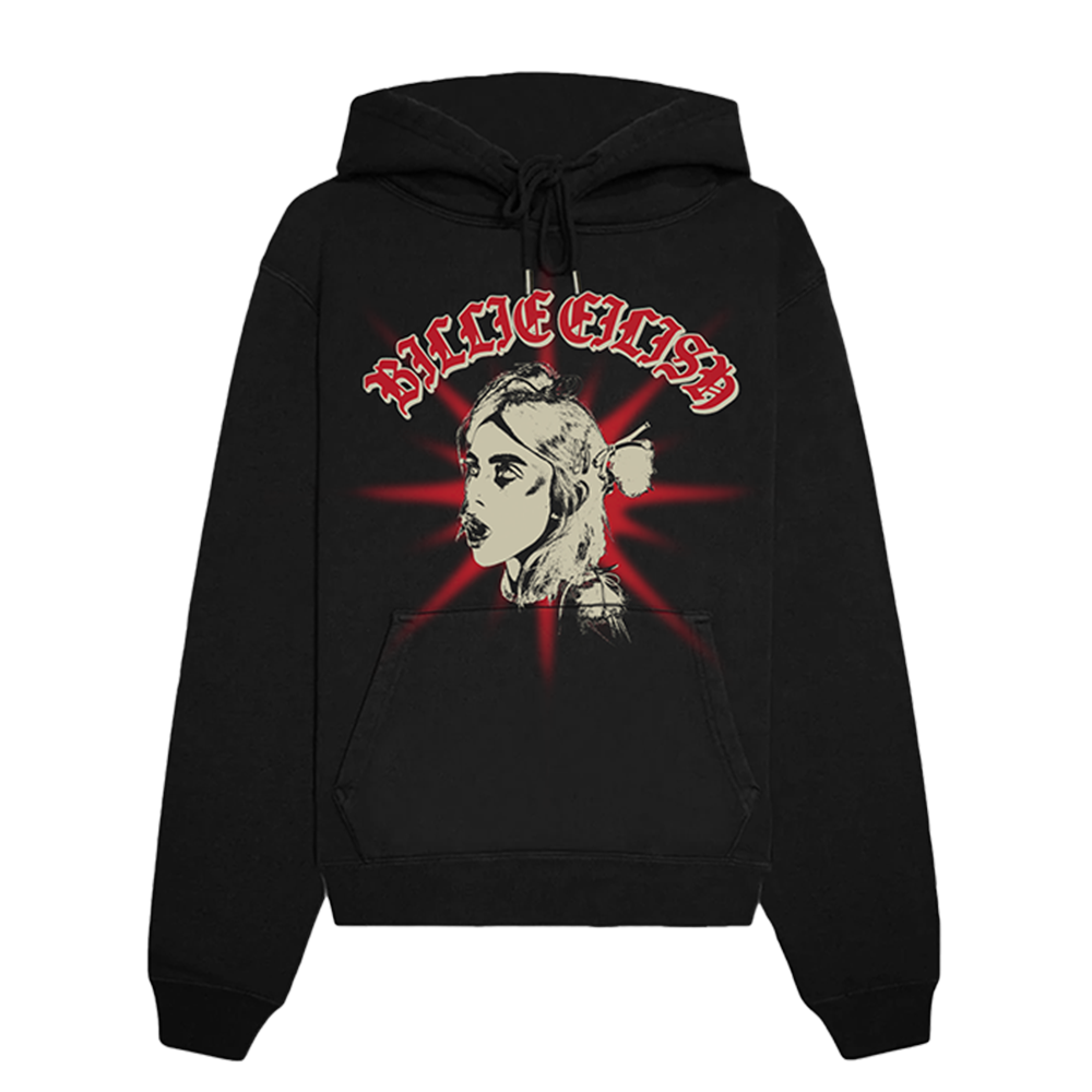 Billie Eilish Starburst Profile Hoodie