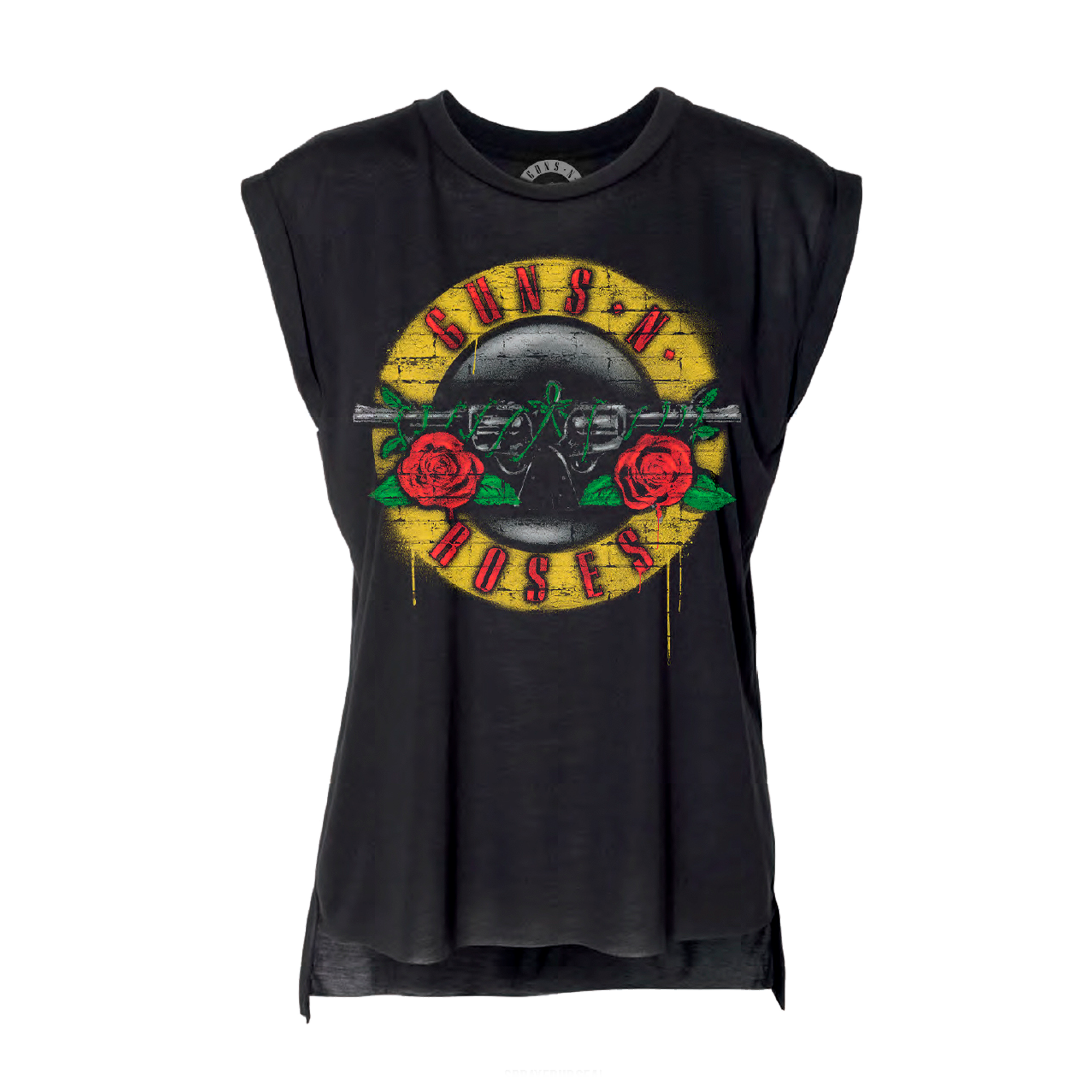Guns N' Roses Women's Bullet Seal Tour T-Shirt