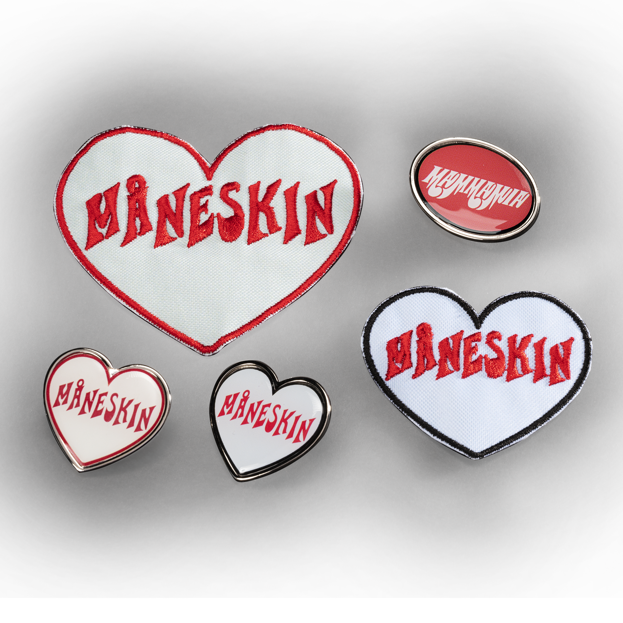 Mneskin  + MAMMAMIA Pins & Patches Set