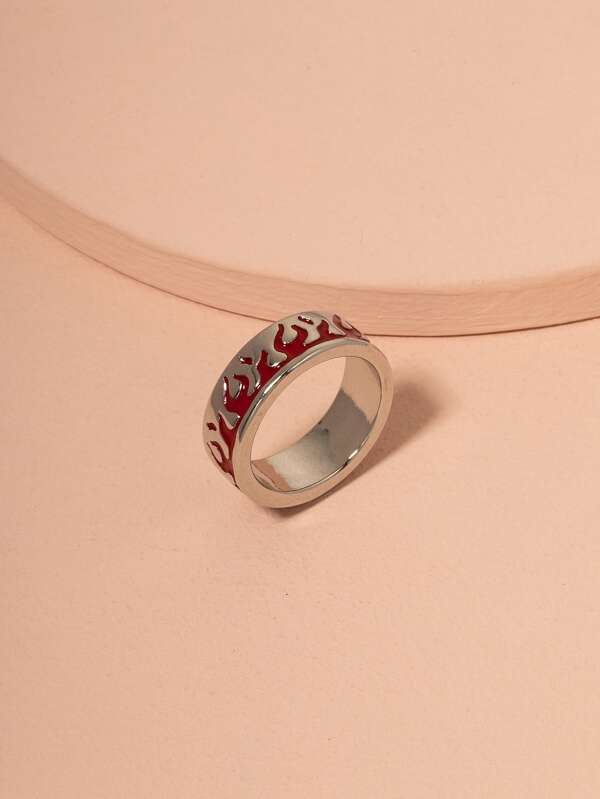 Flame Pattern Ring