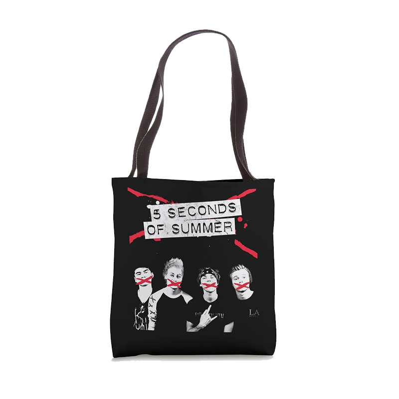 5 Seconds of Summer Crossed Lines Tote Bag