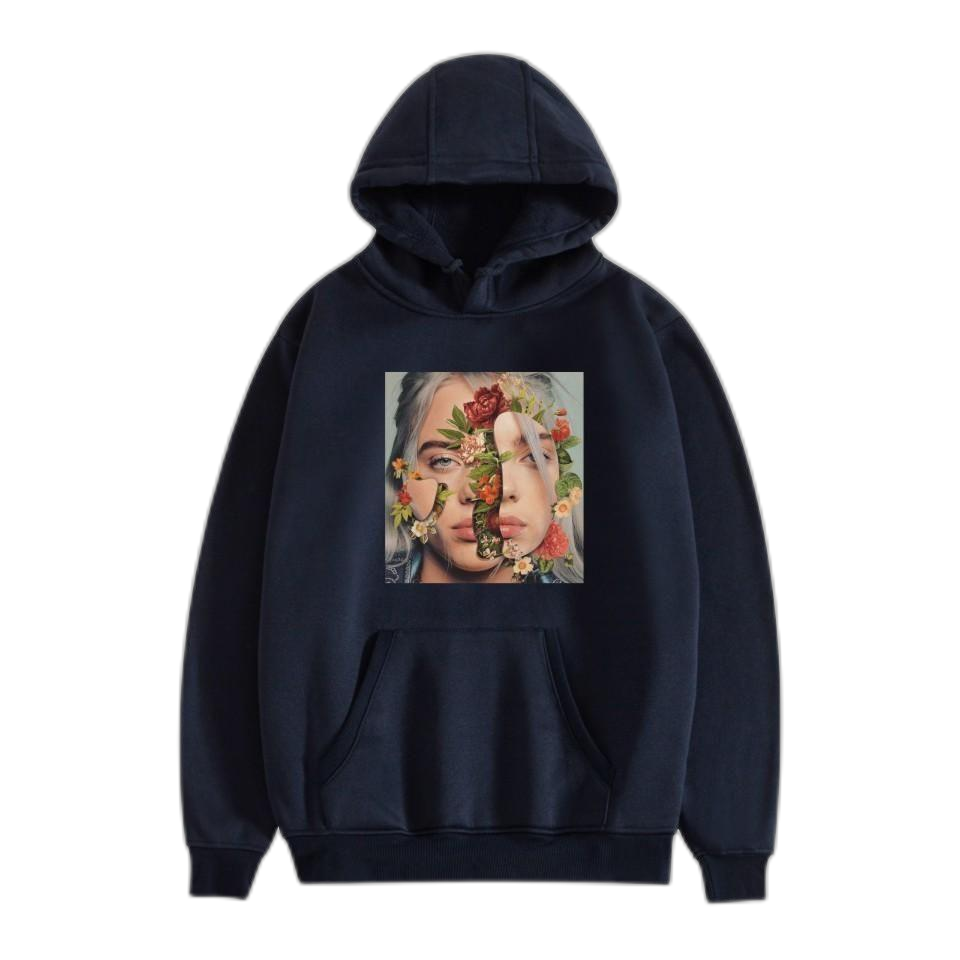 Billie Eilish Dance Printed Long Sleeved Hoodie