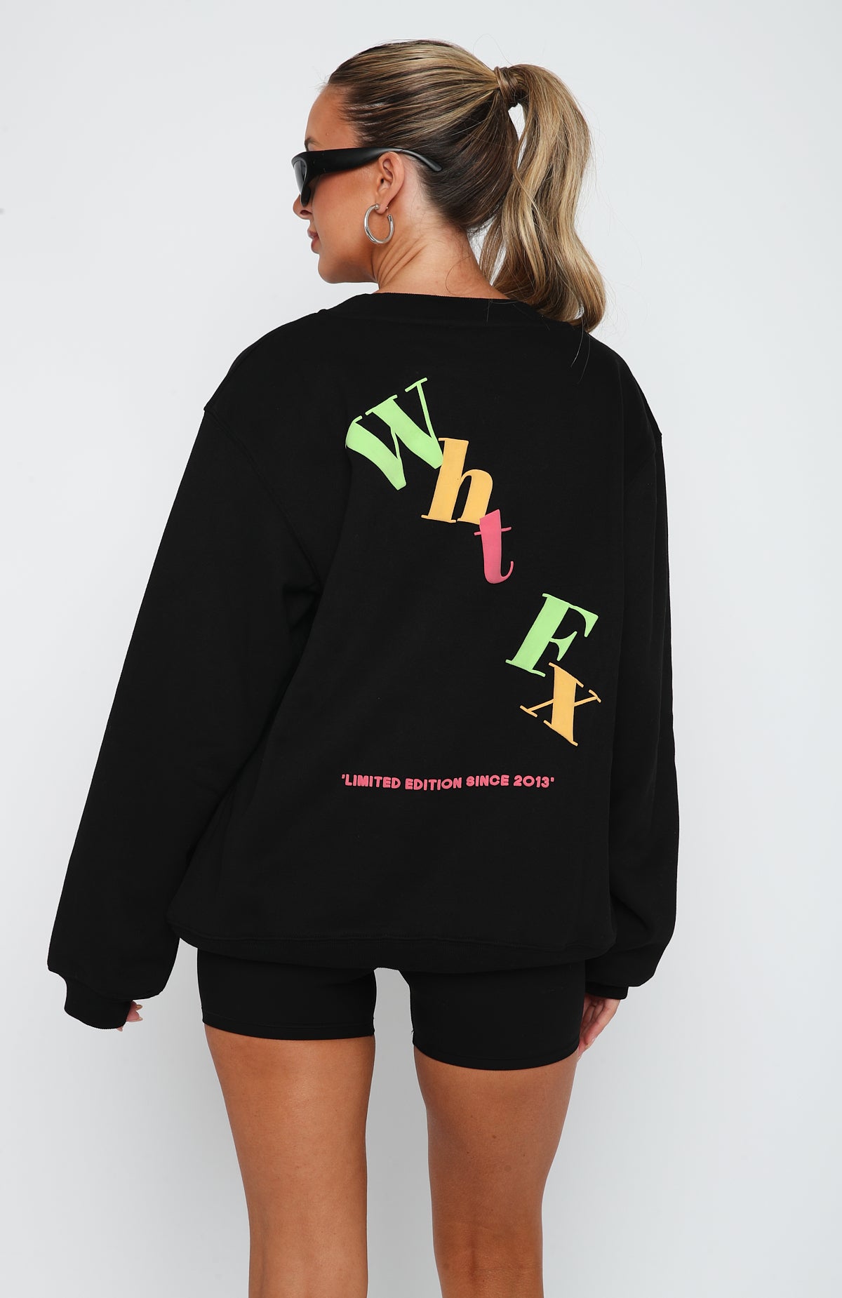 Stand Your Ground Oversized Sweater Black