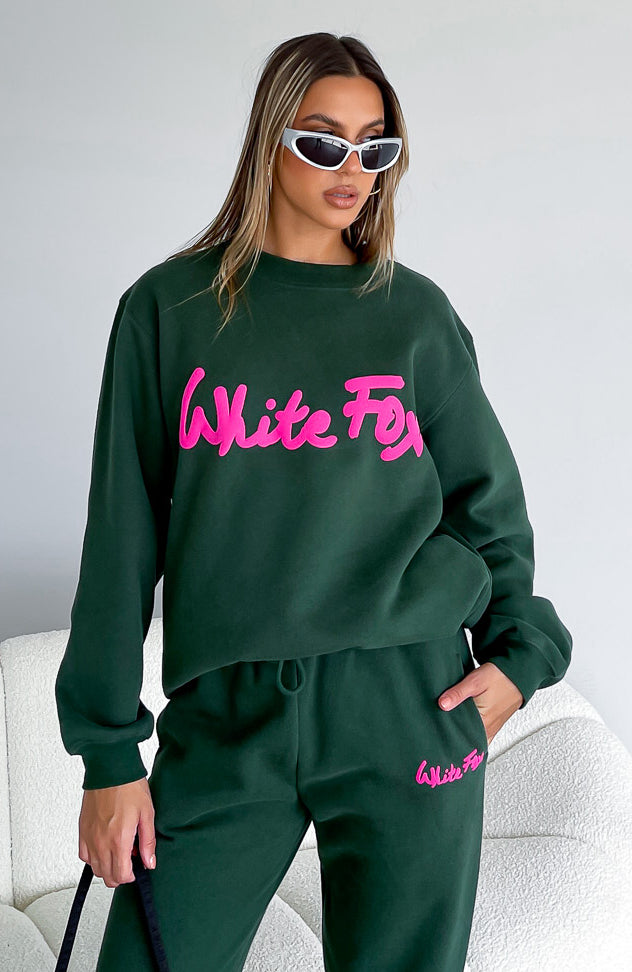 All Time Favourite Oversized Sweater Dark Green