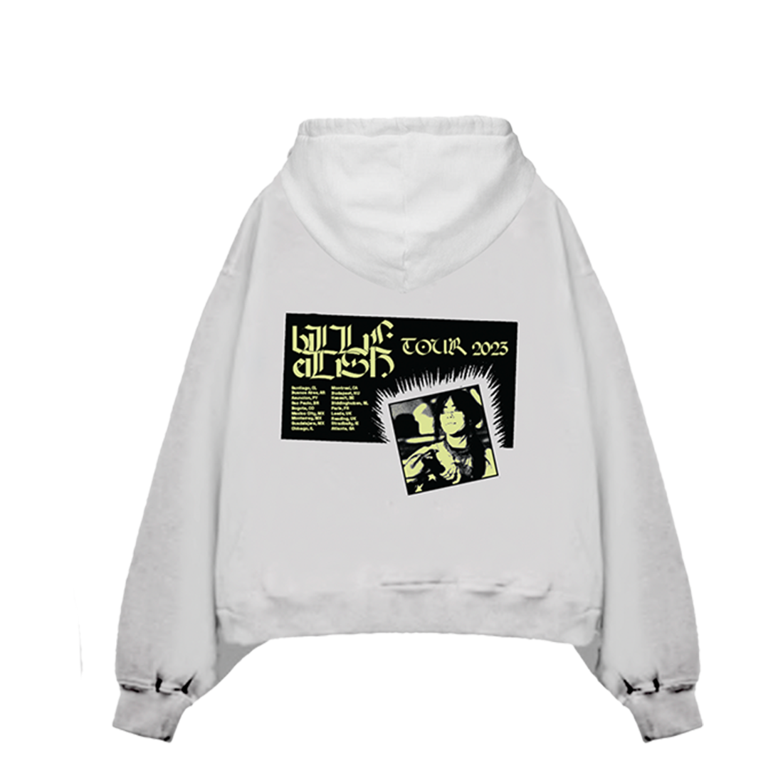 Billie Eilish On Stage Off White Tour Hoodie