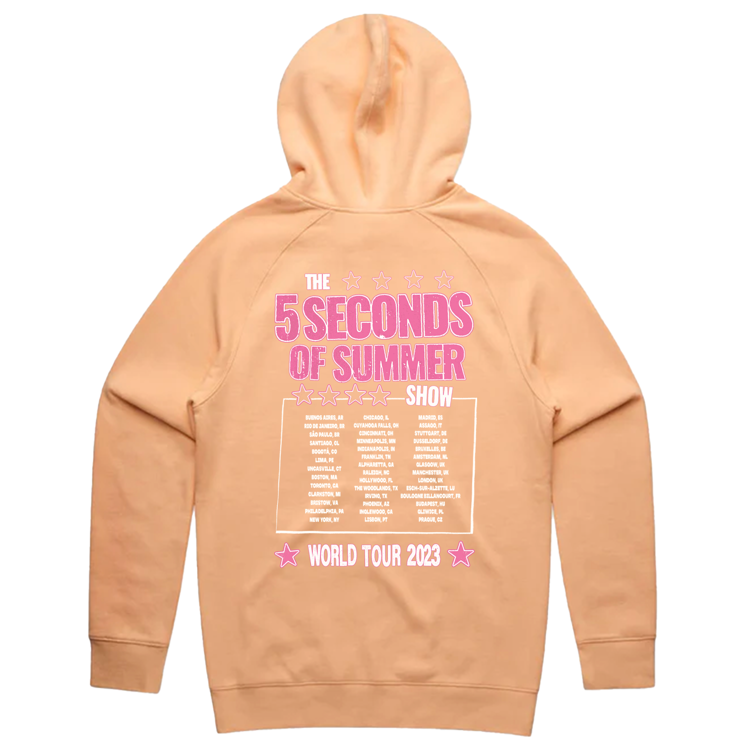 5SOS Peach Tour Hoodie