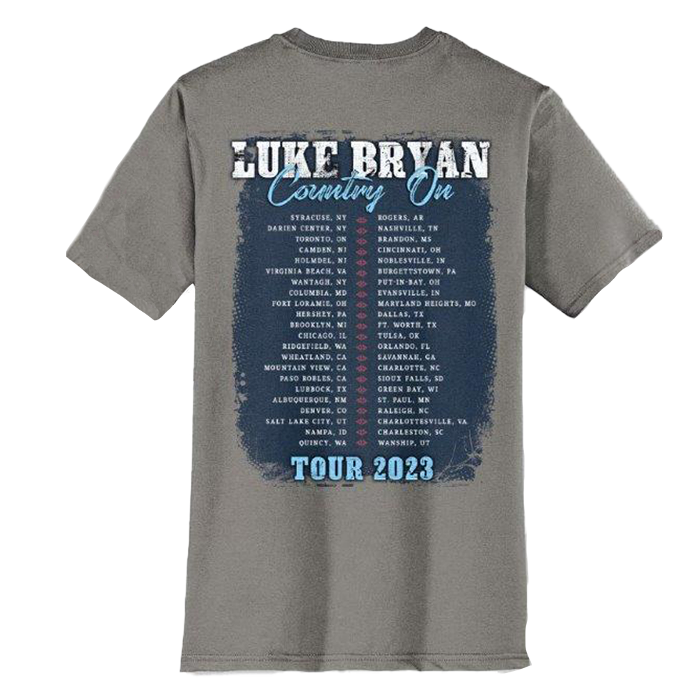 Luke Bryan Country On Tour Grey T-Shirt