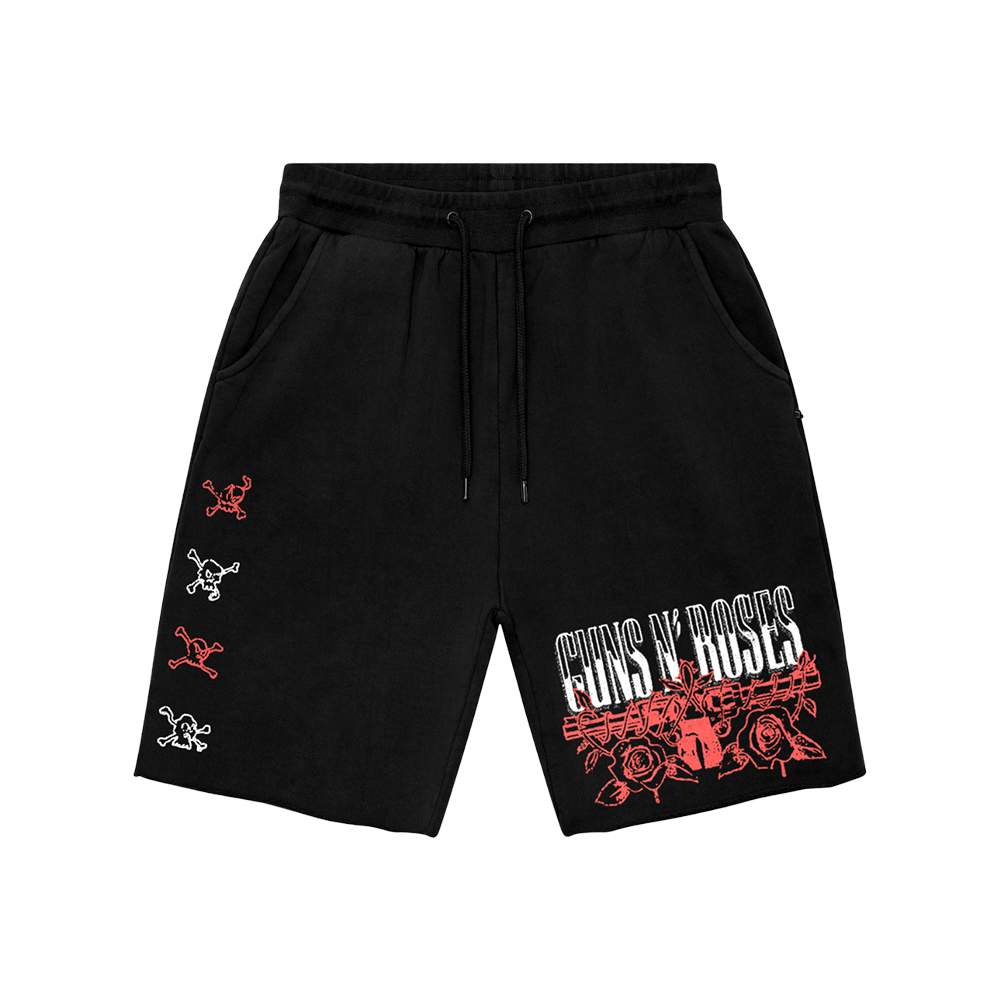 Guns N' Roses AFD Black Sweatshorts