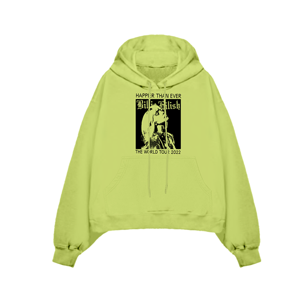 Billie Eilish Happier Than Ever Lime Tour Hoodie