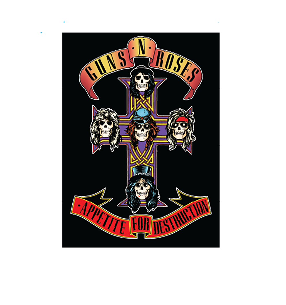 Guns N' Roses  AFD Cross Sticker