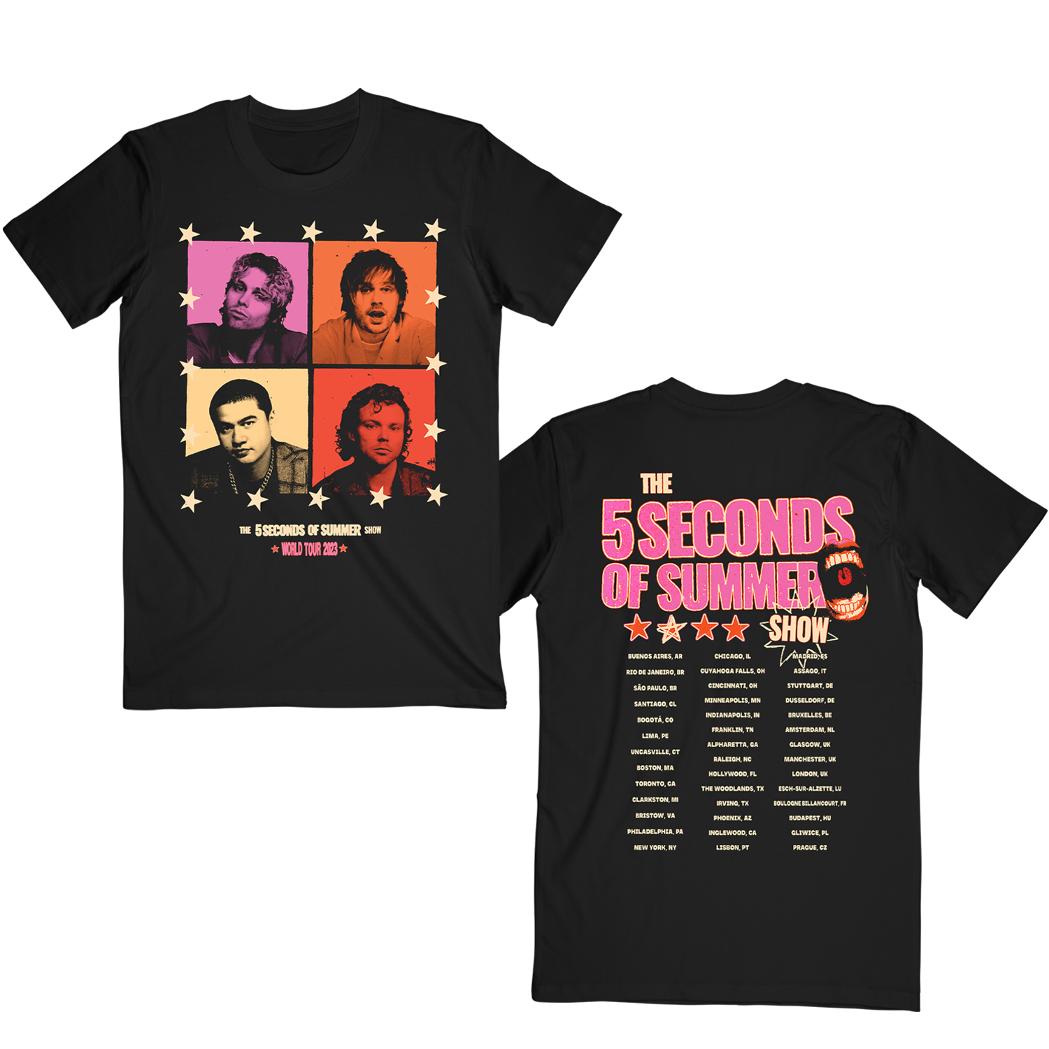 5SOS ABlack T-Shirt