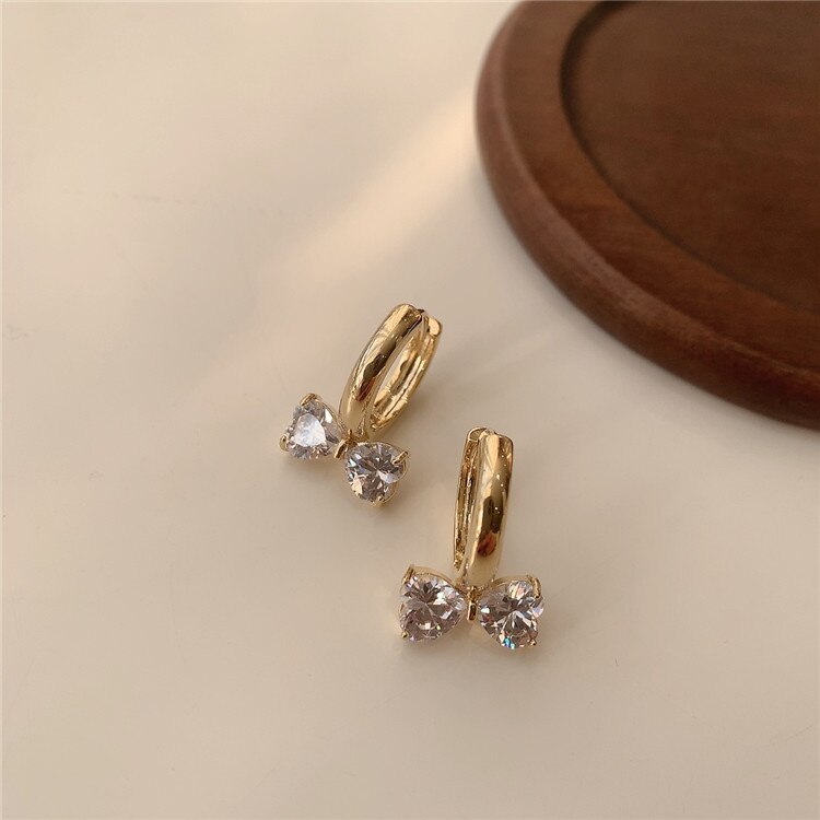 Bow Crystal Stud Earrings
