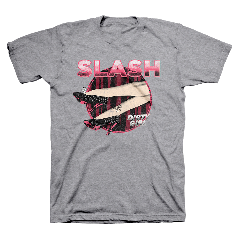 Slash Grey Dirty Girl T-Shirt