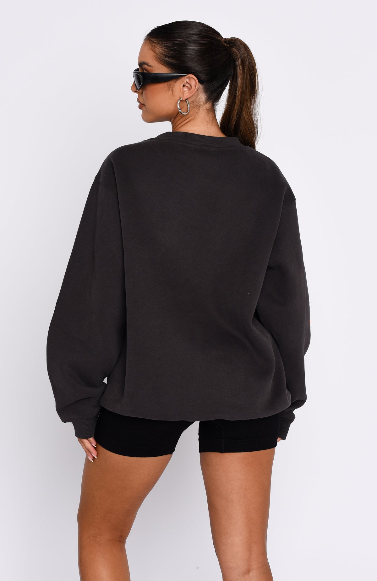 Part Of History Oversized Sweater Charcoal