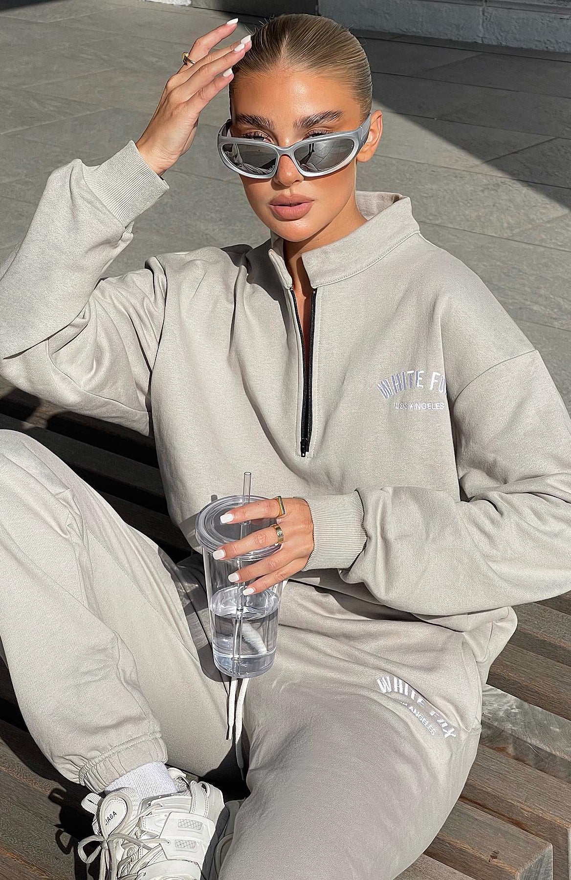 The Highest Demand Zip Front Sweater Taupe