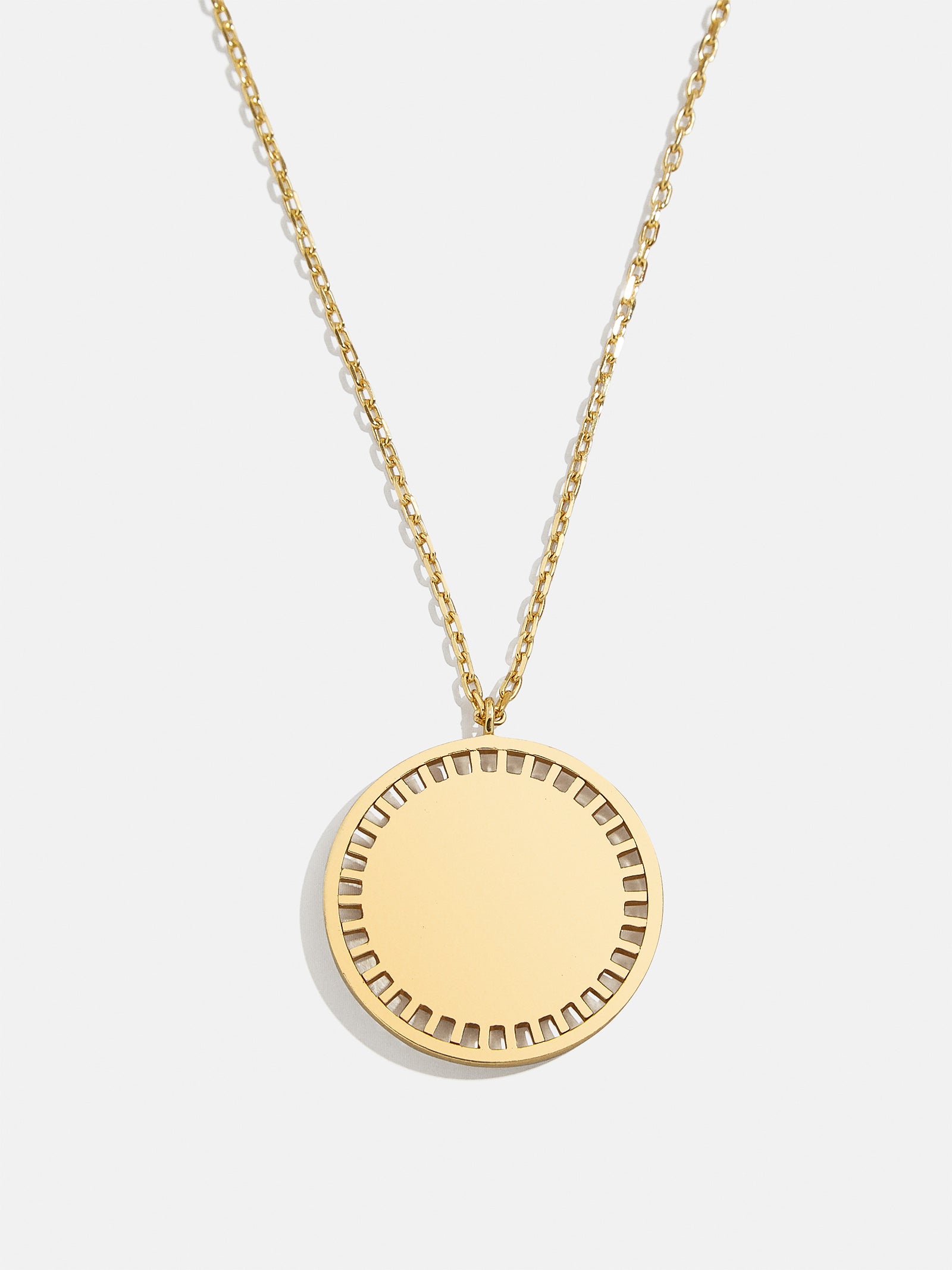 Compass 18K Gold Custom Medallion Necklace