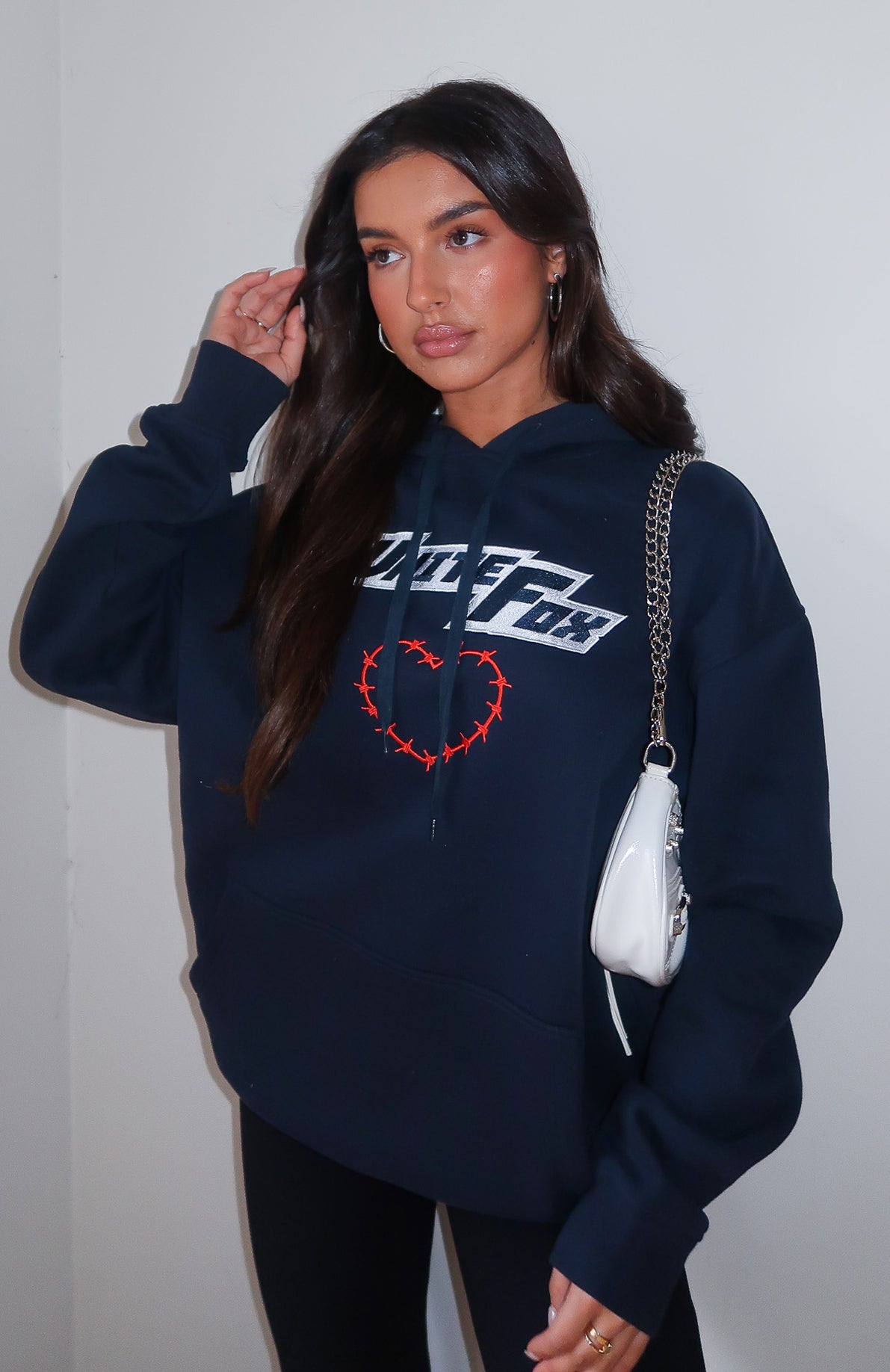Need To Have It Oversized Hoodie Dark Navy