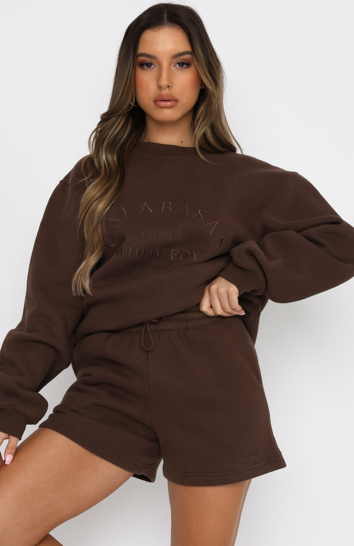Best Of Both Oversized Sweater Chocolate