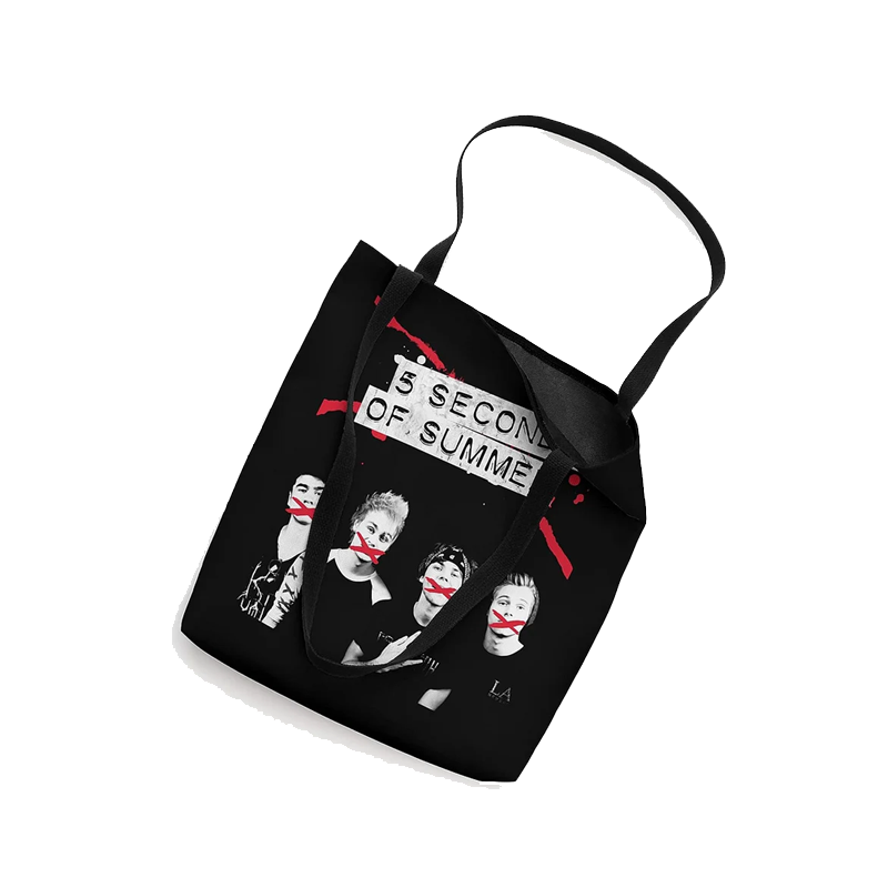 5 Seconds of Summer Crossed Lines Tote Bag