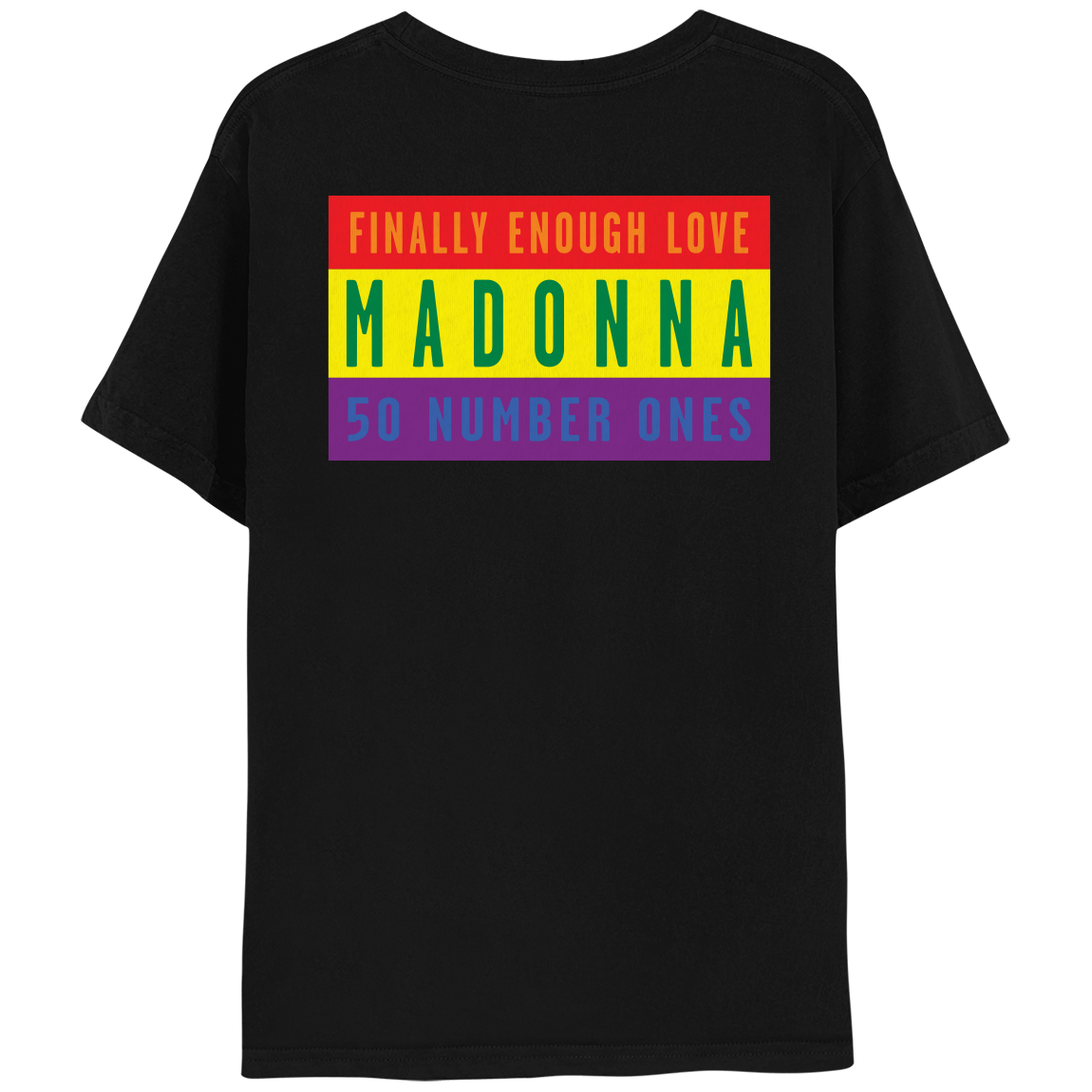 Madonna Finally Enough Love 50 Number Ones Flag T-Shirt