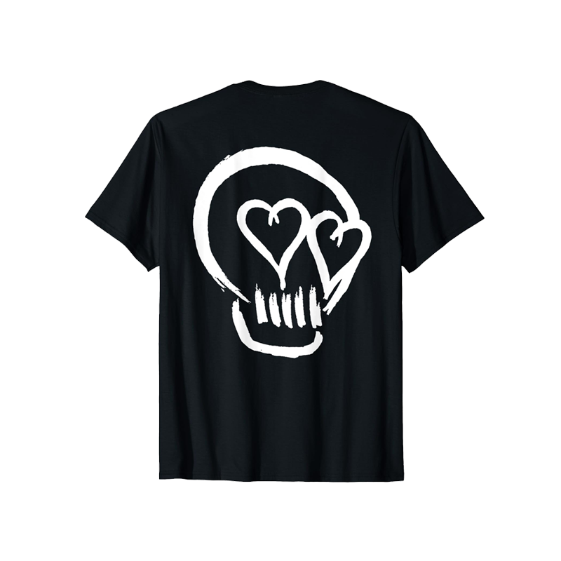 5SOS  Logo Skull Back Print T-Shirt