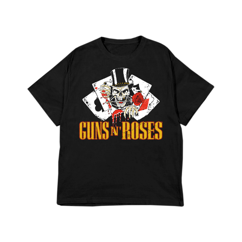 Guns N' Roses Cards Black T-Shirt