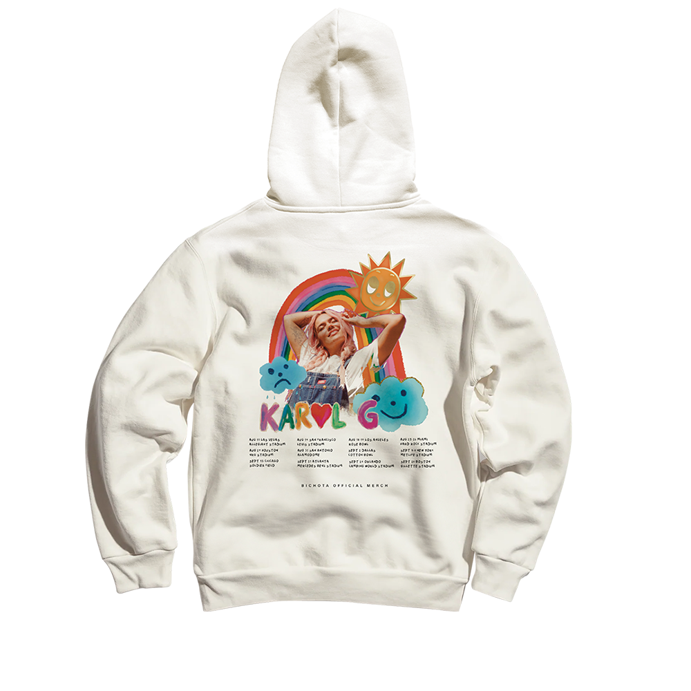 Karol G   MSB Tour 2023 Rainbow Off-White Hoodie