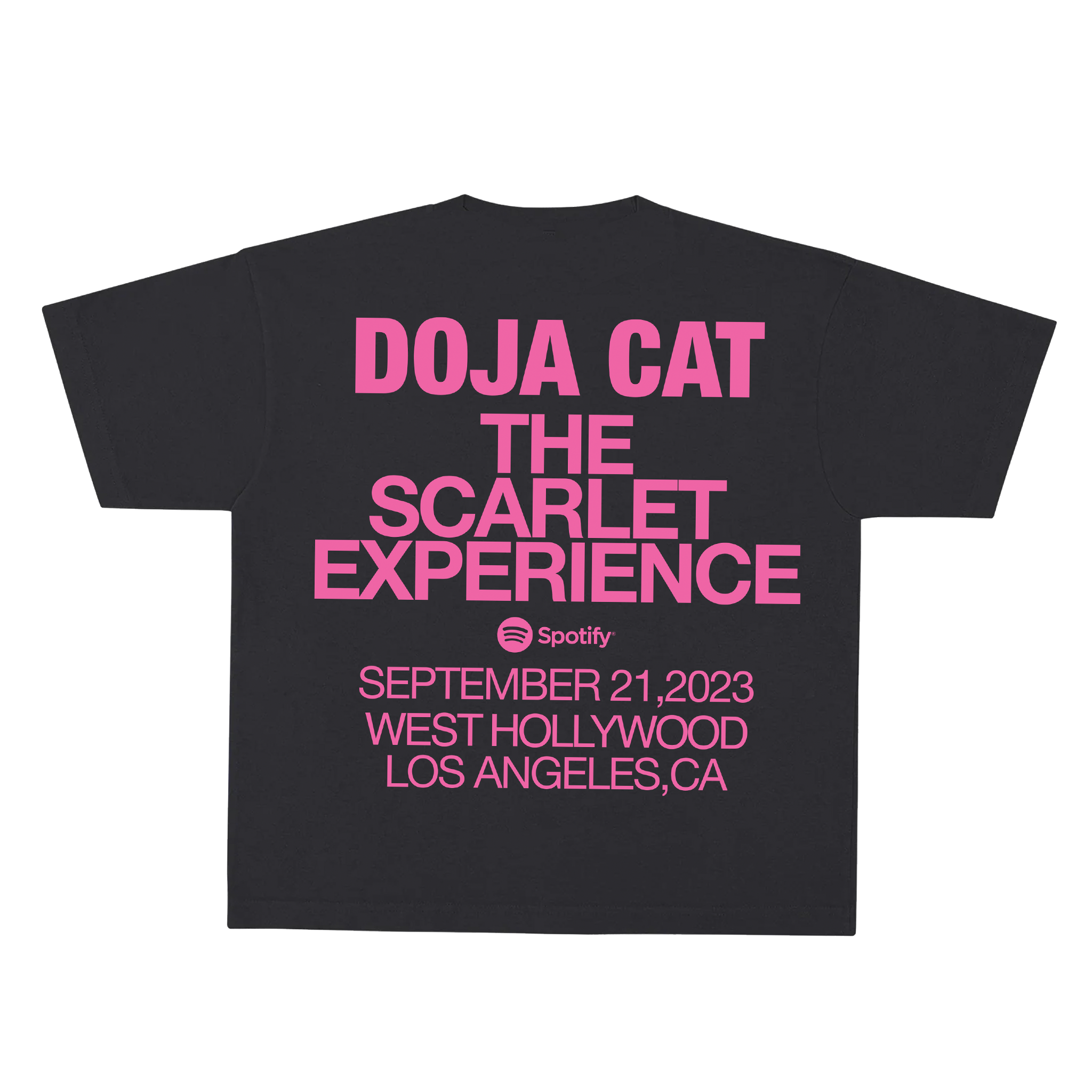 Doja Cat Scarlet Launch Pop Up Black T-shirt (Limited Edition)