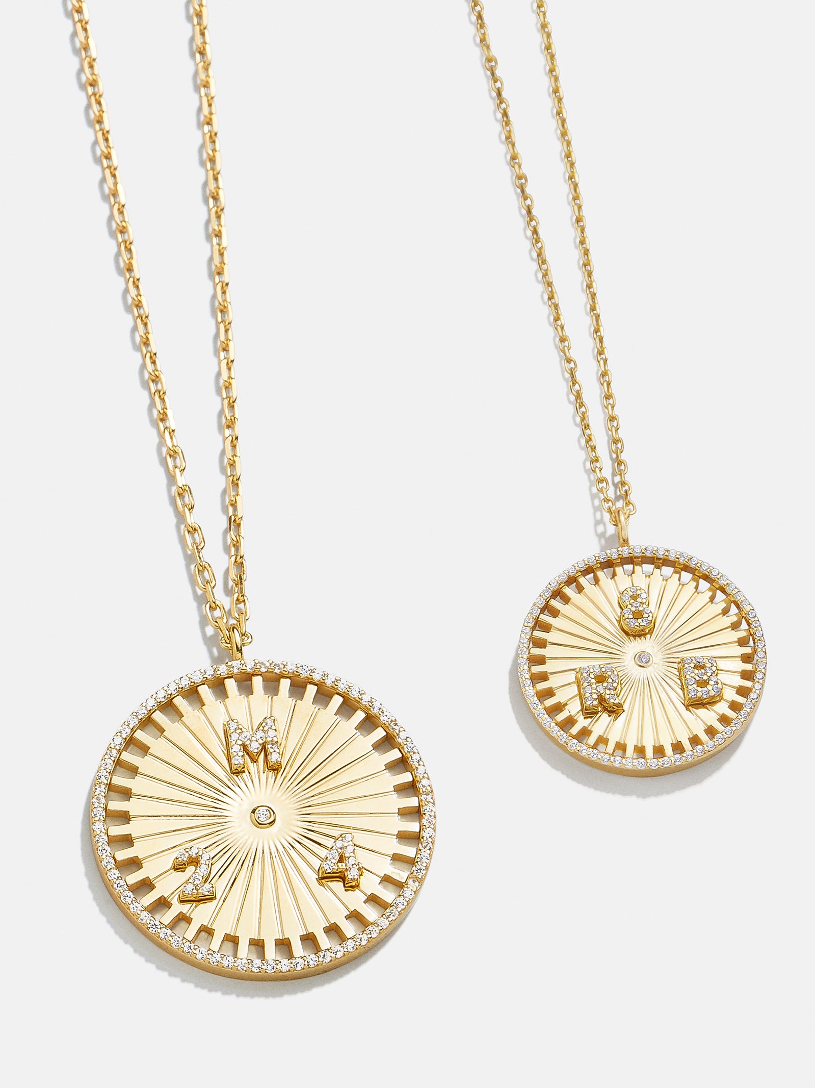 Compass 18K Gold Custom Medallion Necklace