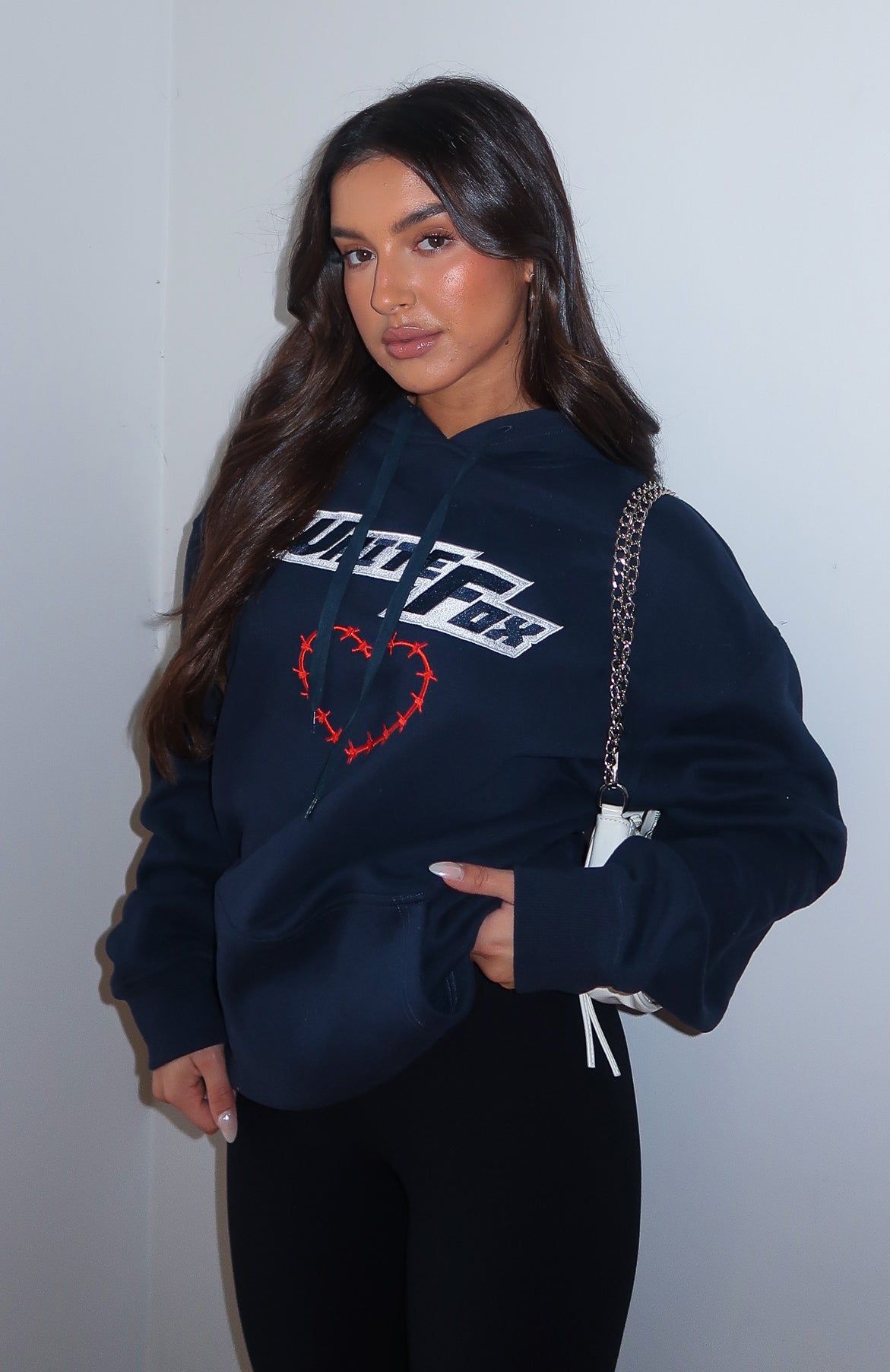 Need To Have It Oversized Hoodie Dark Navy