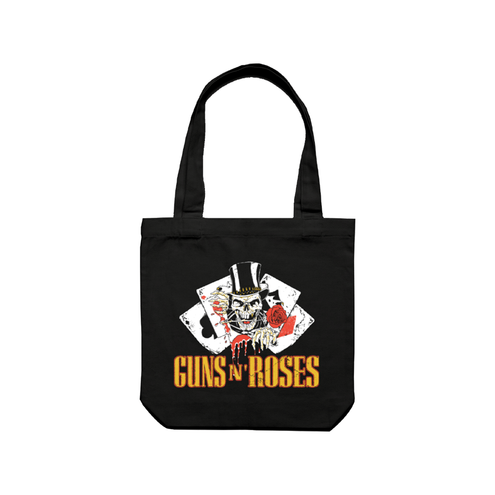 Guns N' Roses Cards Black Tote Bag