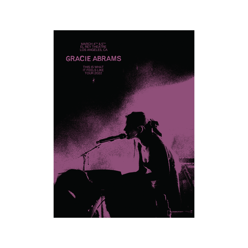 Gracie Abrams Limited Edition El Rey Poster