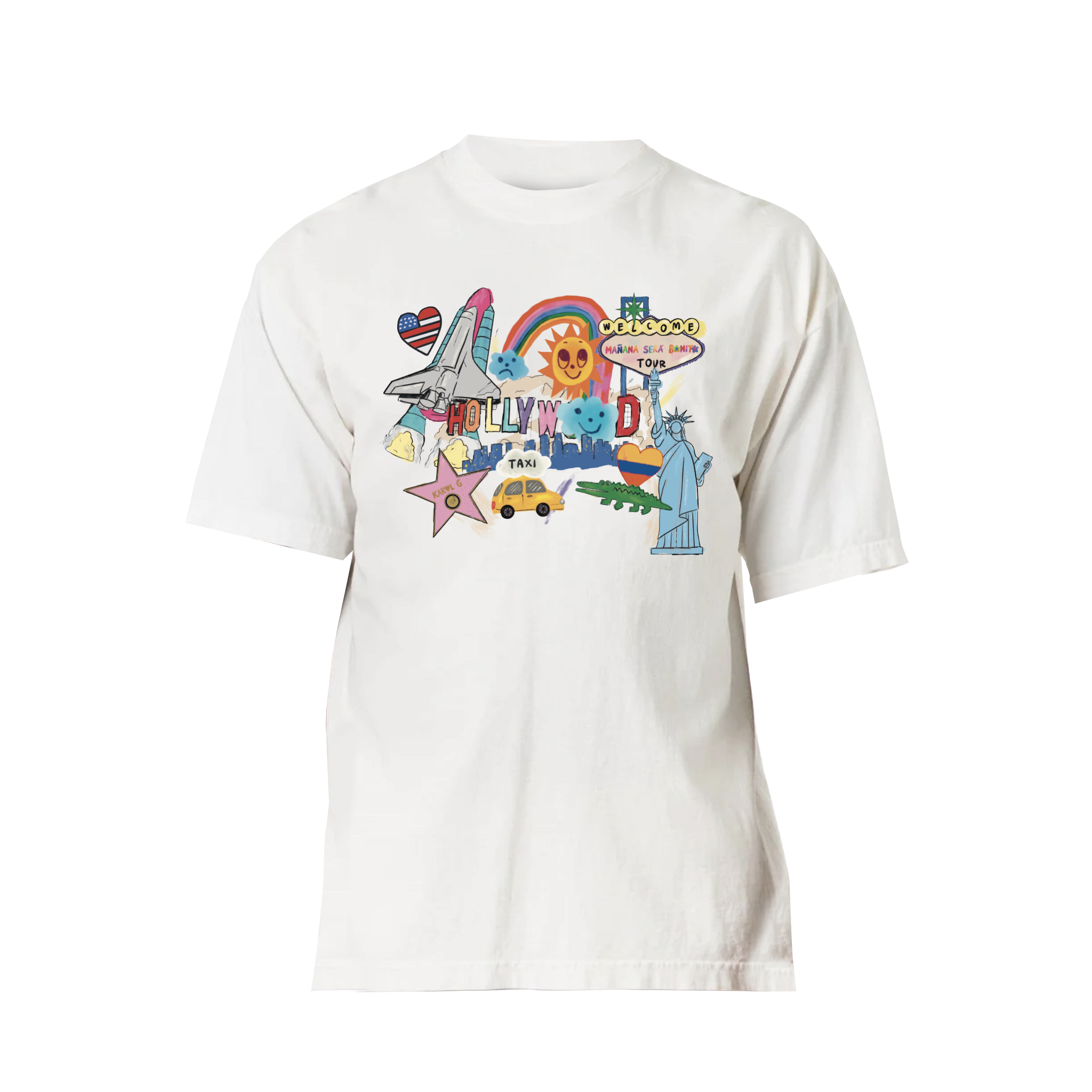 Karol G MSB Tour 2023 US Special Edition White T-Shirt