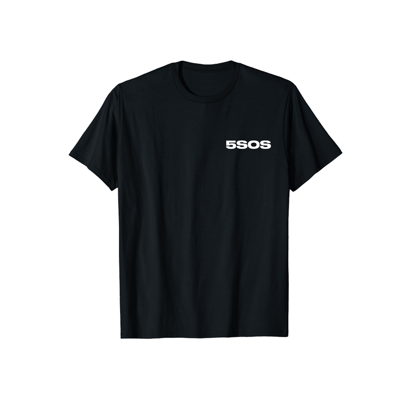 5SOS  Logo Wildflower Back Print T-Shirt