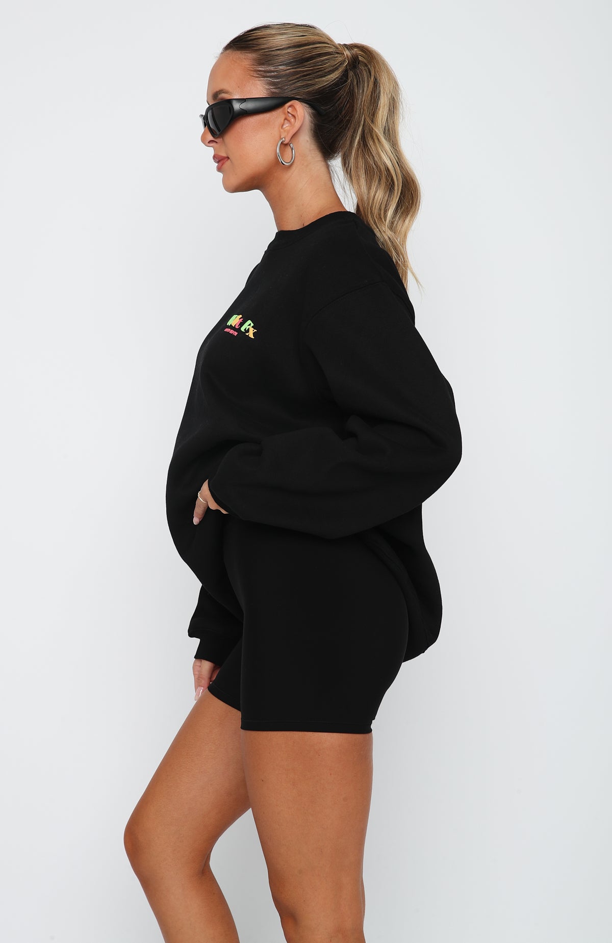 Stand Your Ground Oversized Sweater Black