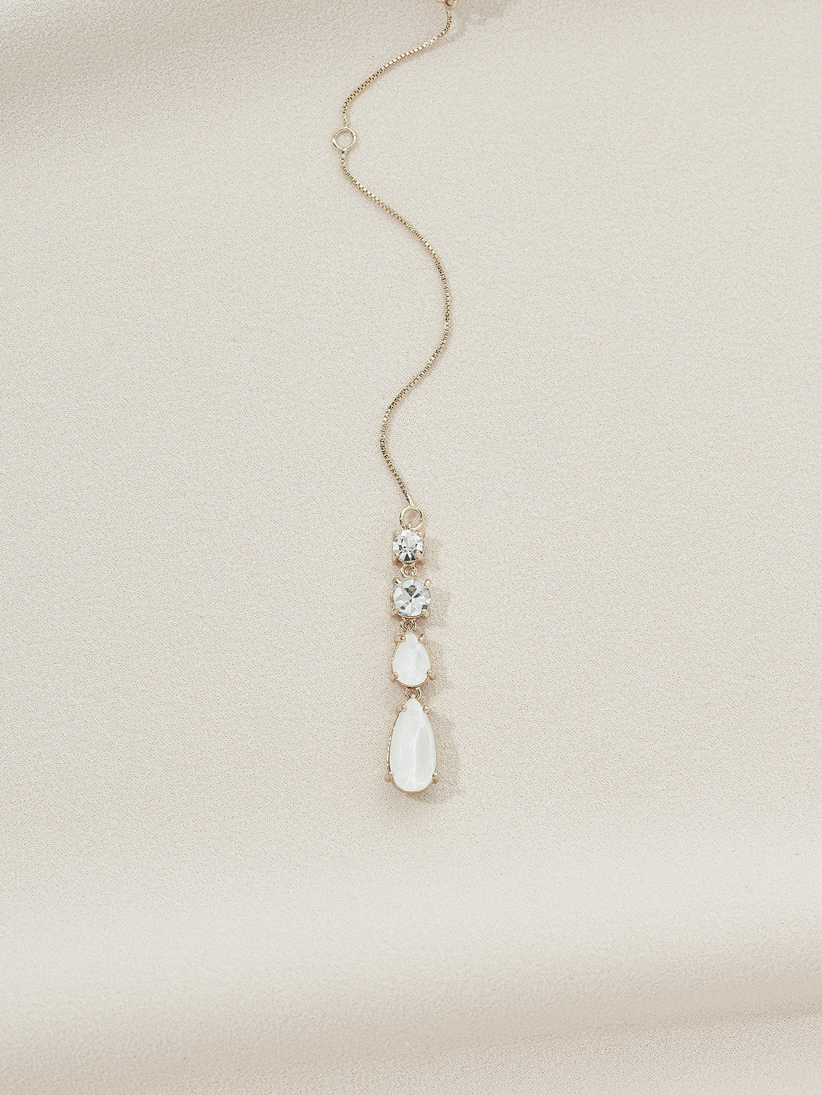 Beautiful back drop necklace