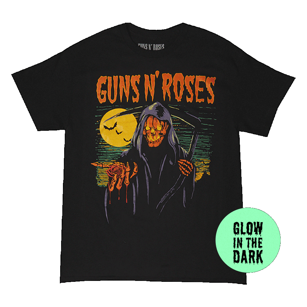 Guns N' Roses Reaper Rose Glow T-Shirt