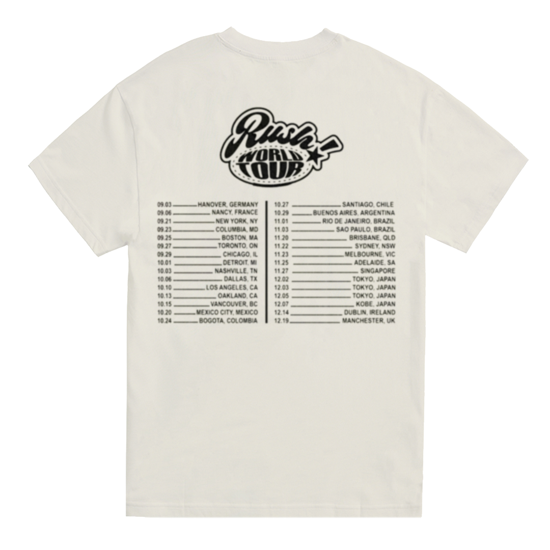 Mneskin RUSH 2023 World Tour Khaki T-Shirt