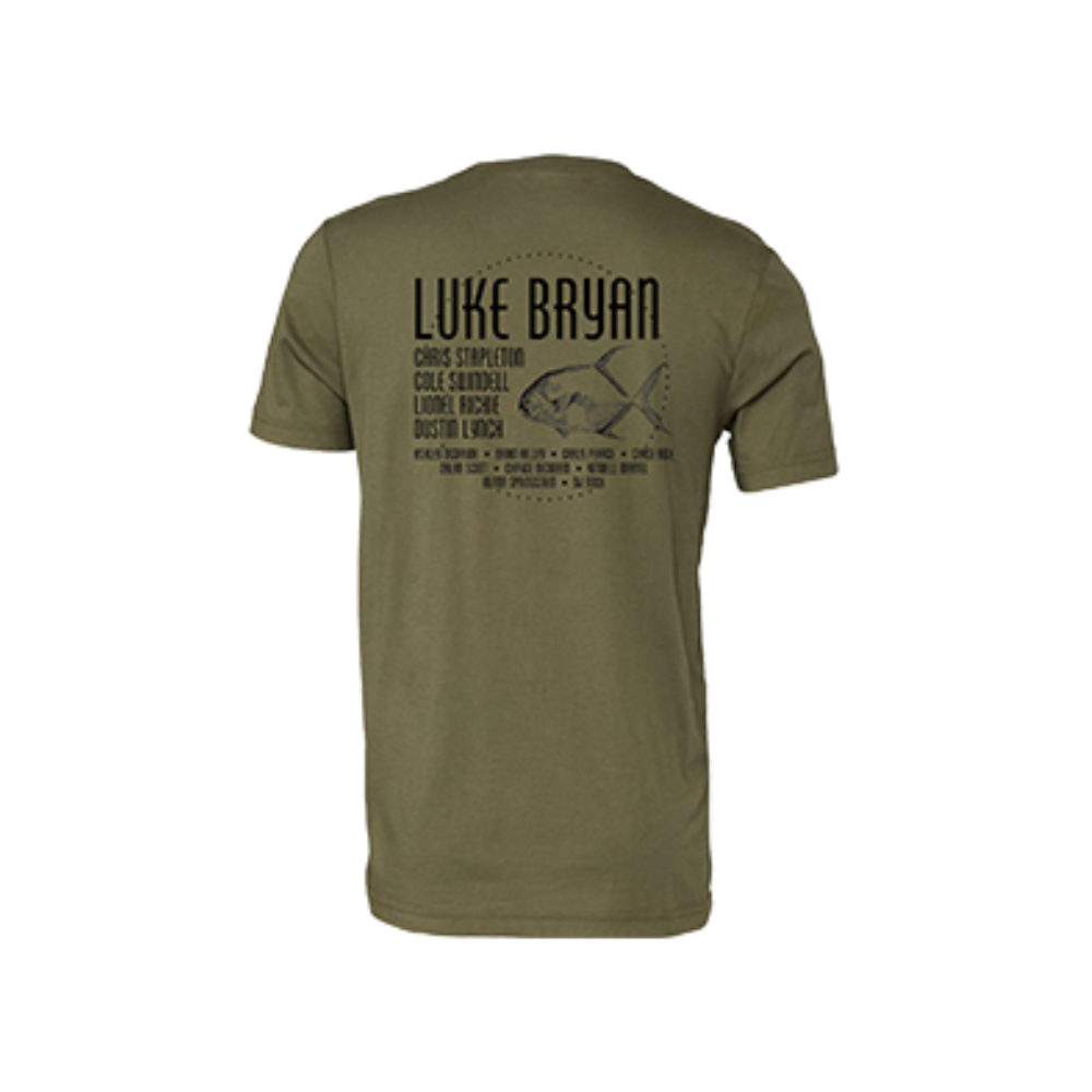 Luke Bryan Crash My Playa 2023 Fish Lineup T-Shirt