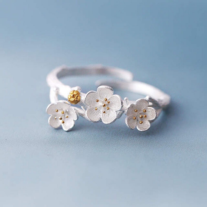 Plum Flower Adjustable Ring