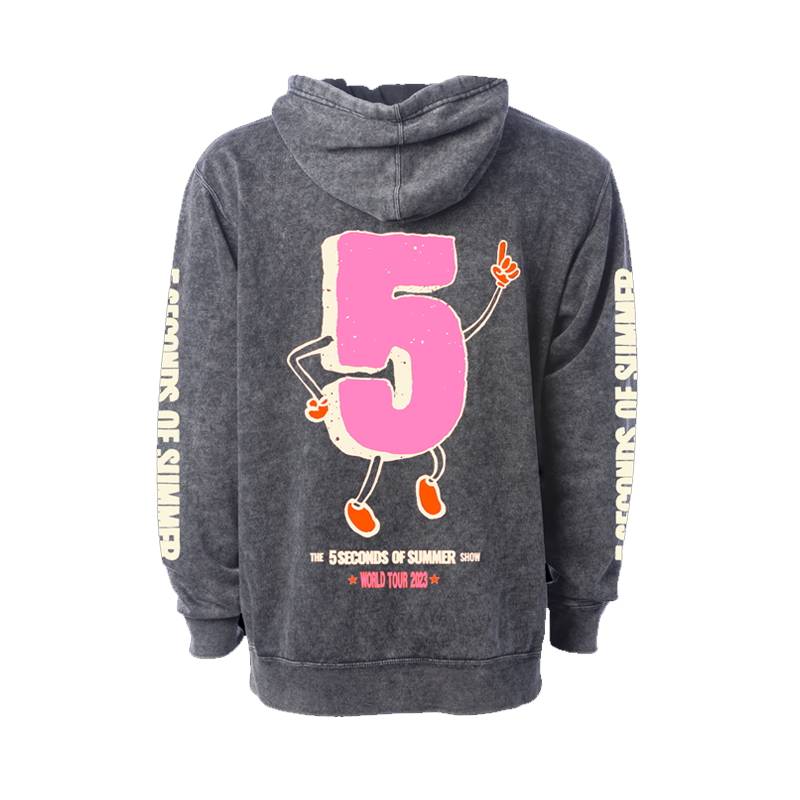 5SOS Faded Black Pullover Hoodie