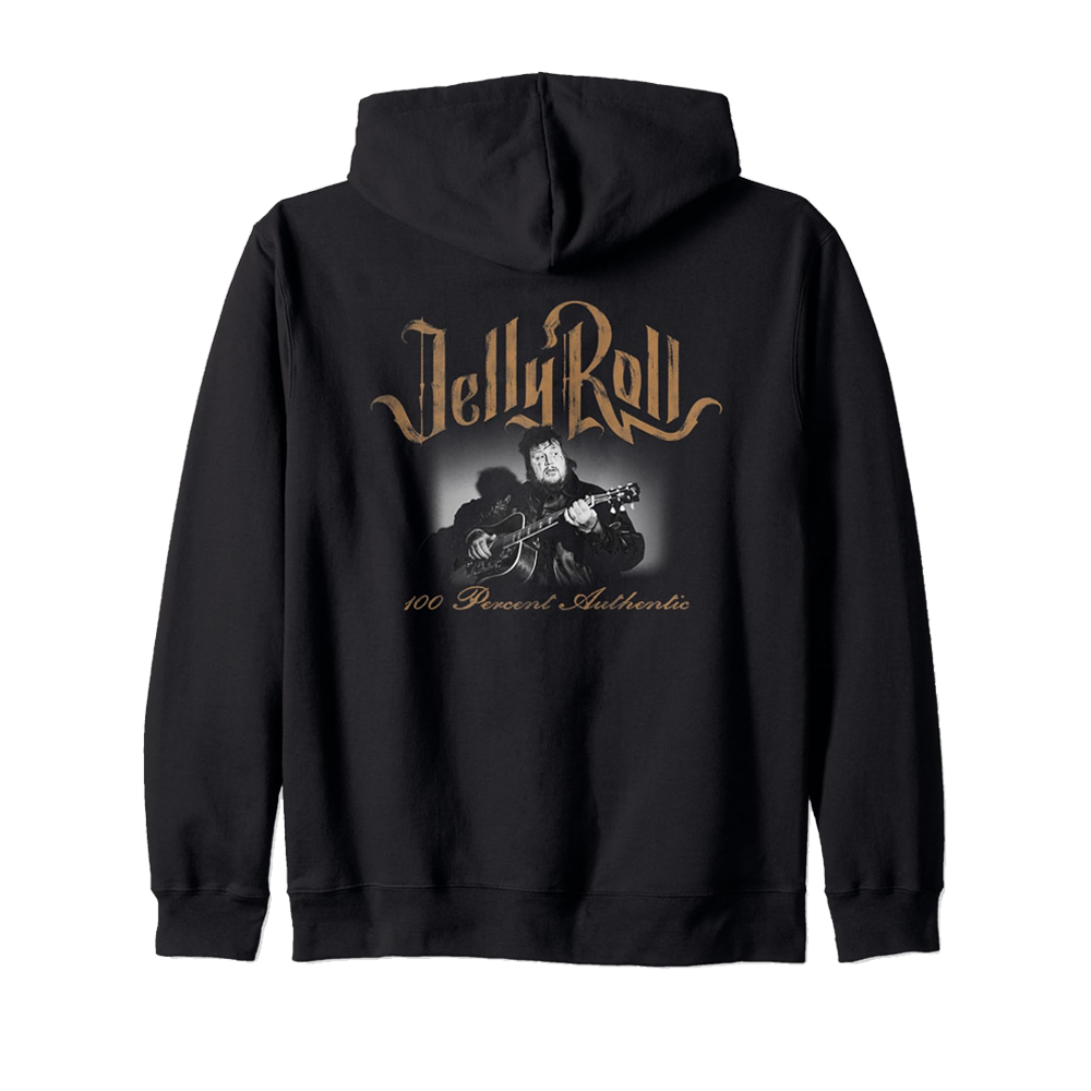 Jelly Roll 100 Percent Authentic Zip Hoodie