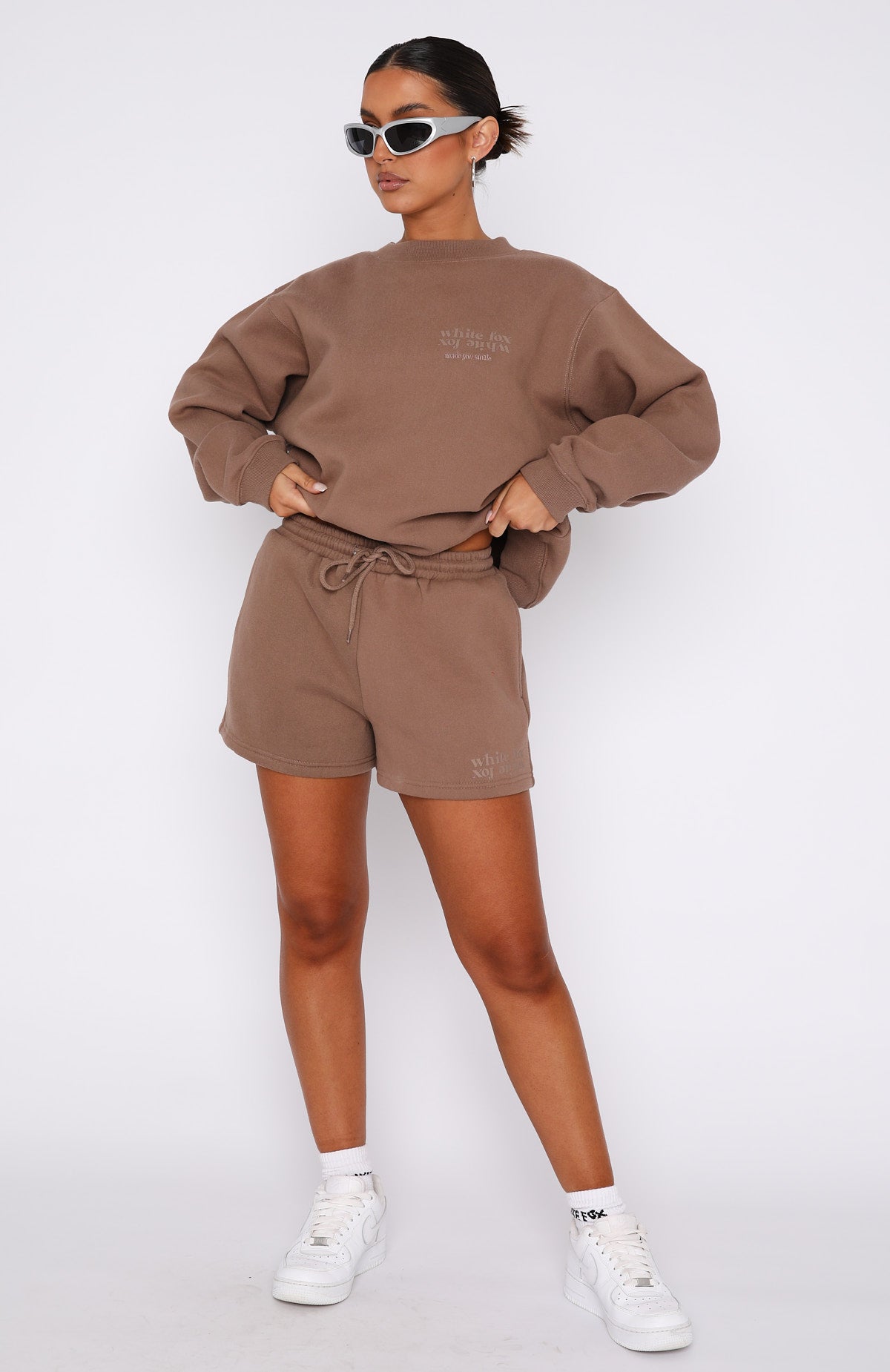 Made You Smile Oversized Sweater Mocha