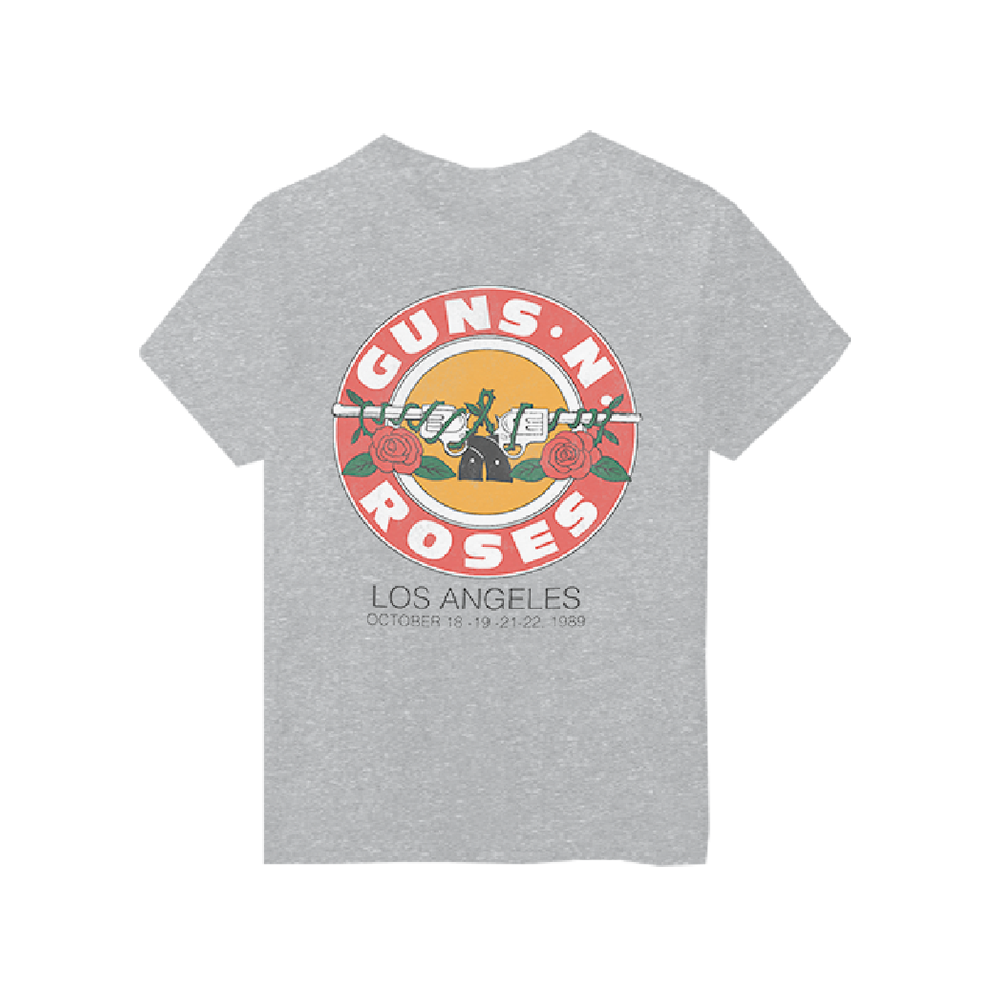 Guns N' Roses LA Bullet  Heather Grey T-Shirt