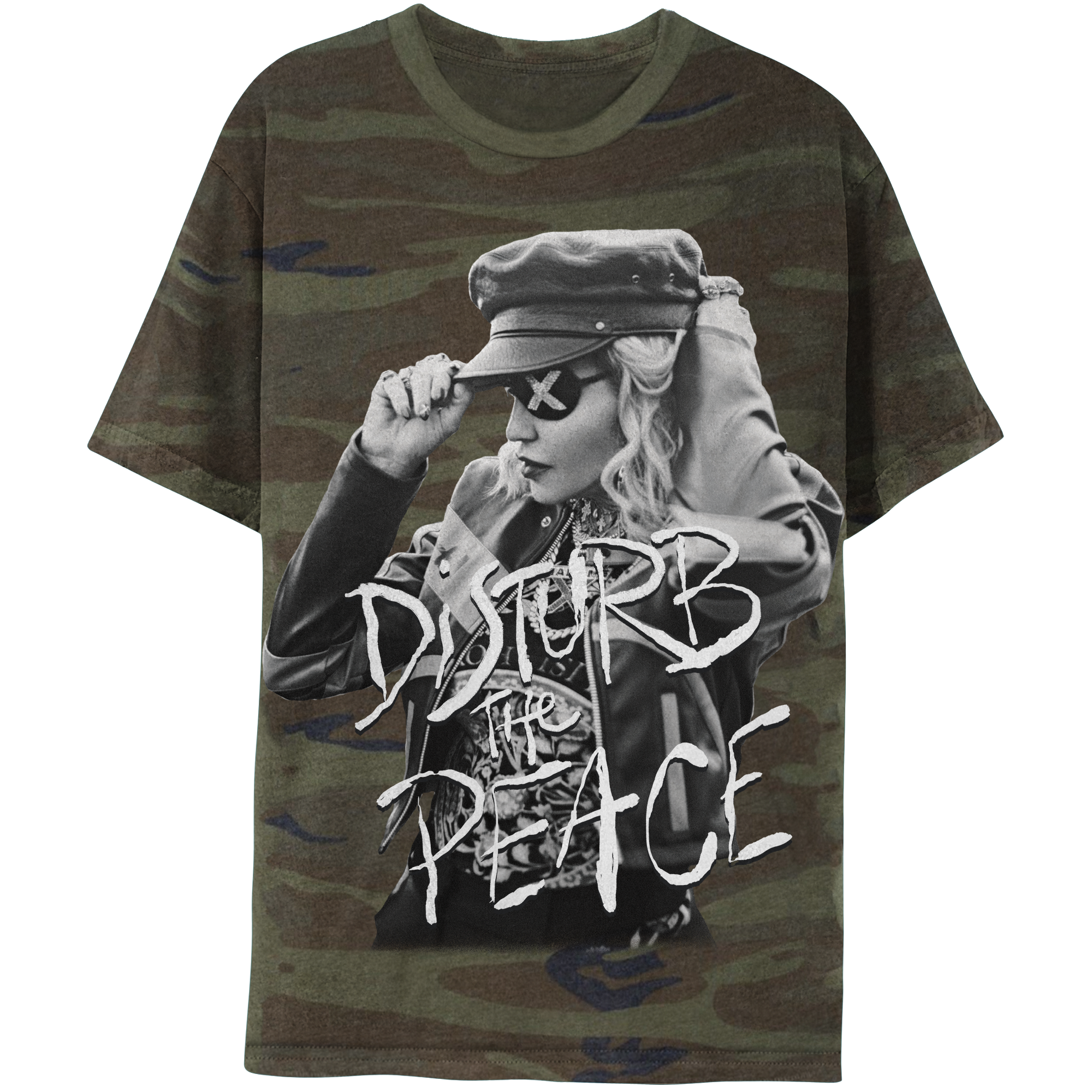 Madonna Disturb the Peace Madame X Camo T-Shirt