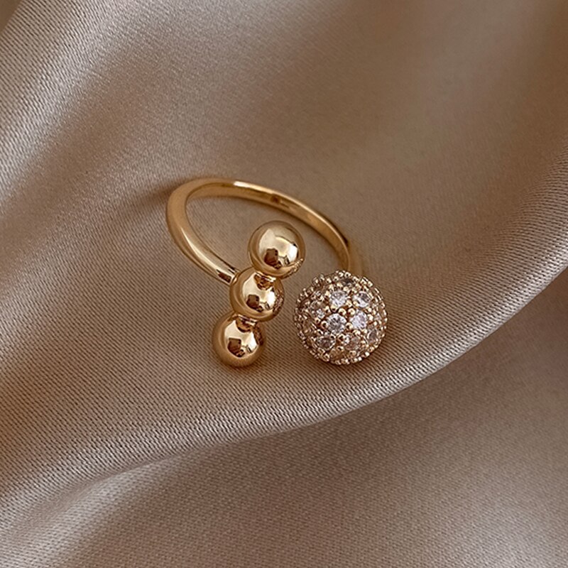 Cute Small Flower Pearl Ring