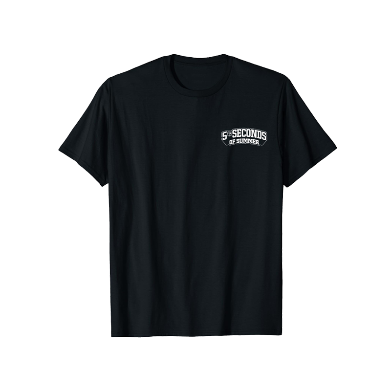 5SOS  Logo Skull Back Print T-Shirt