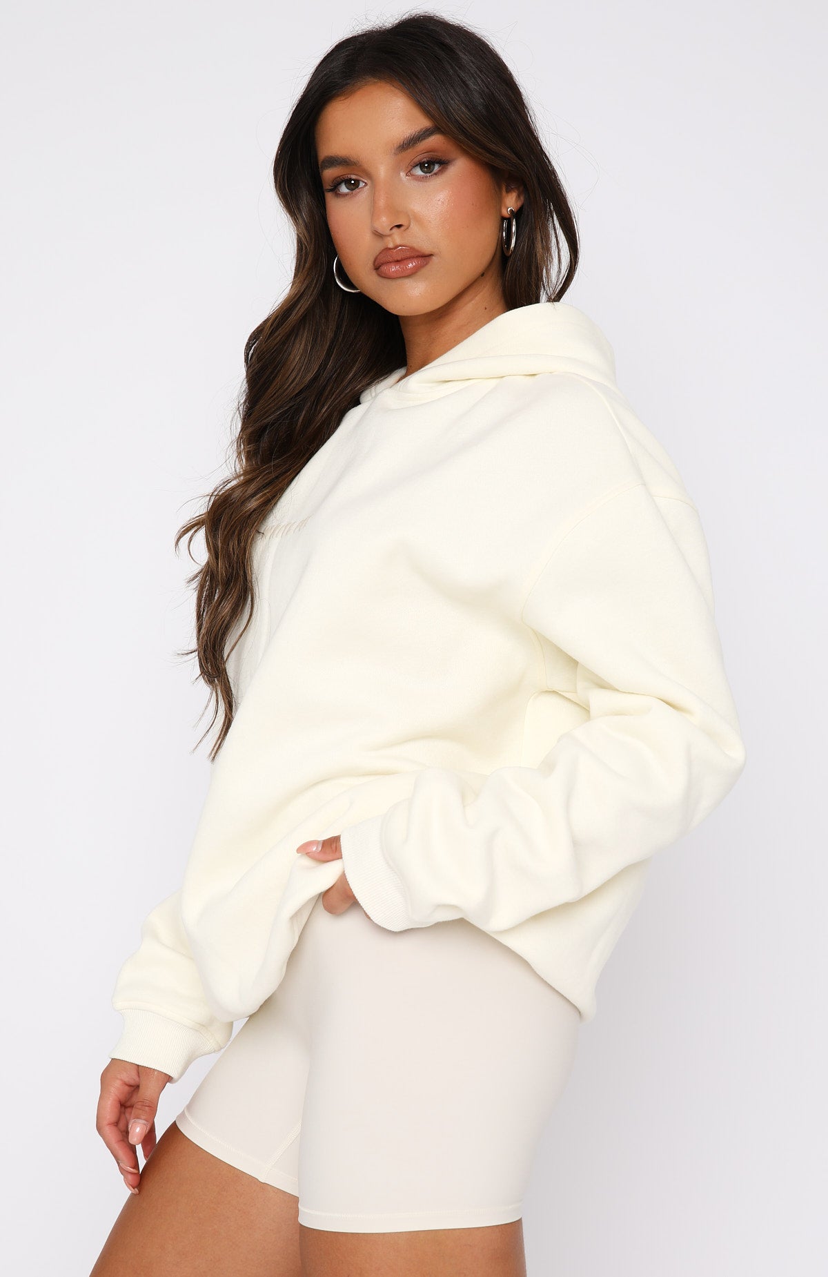 Leisure Series Oversized Hoodie Cream